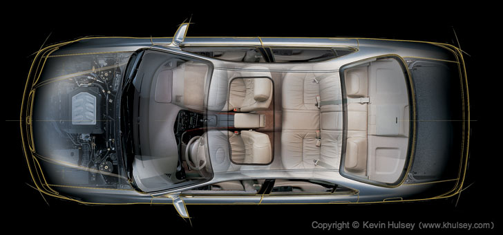 Acura TL see-through overhead