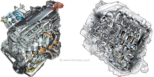 Car engine stock image samples