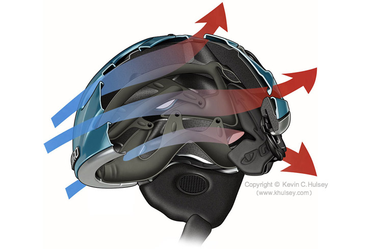 Omen Giro snowboard helmet cutaway