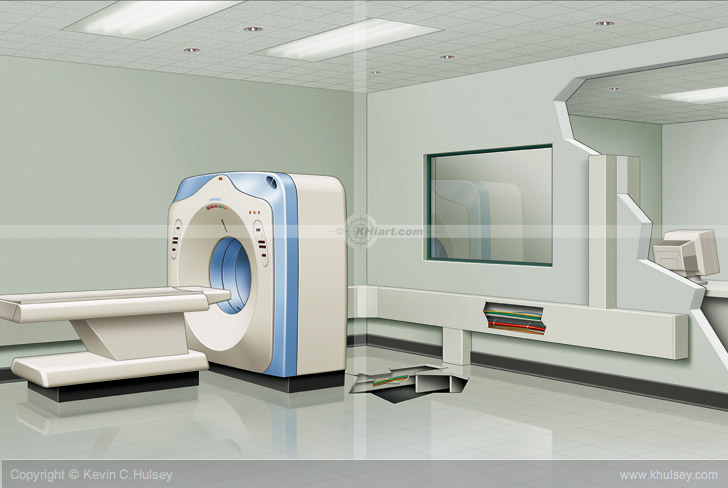 Hospital MRI room