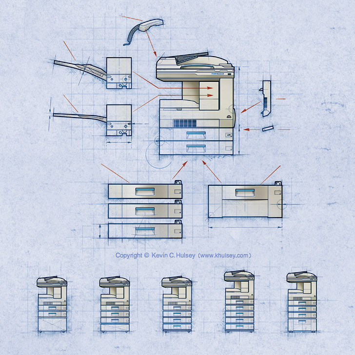 Muratec digital laser copier diagram blueprint
