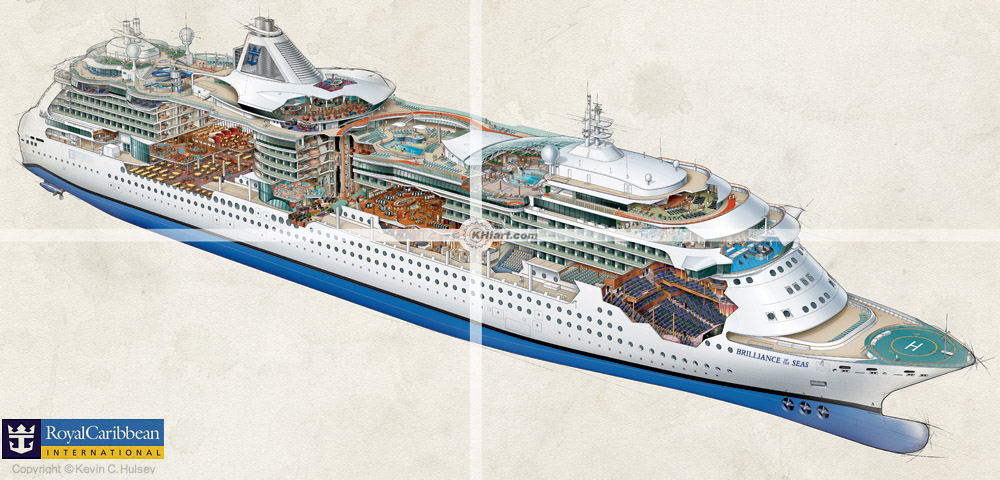 Brilliance of the Seas cutaway