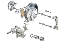 Car disc brake assembly