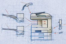 Laser copier diagram