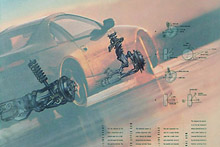 Nissan 300Z brochure automotive illustrations